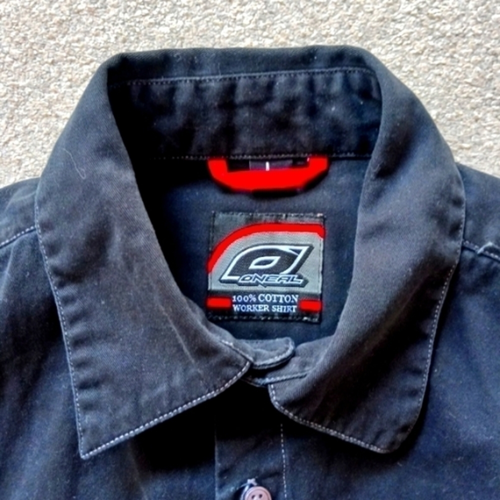 O'NEAL Black Short Sleeved Worker Shirt - Picture 6 of 8